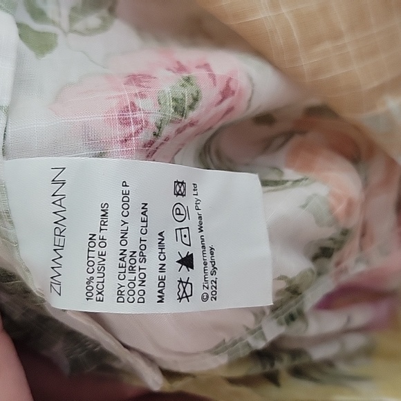 Zimmermann Pattie Patchwork Floral Cotton Wrap Midi-Dress - Picture 13 of 15